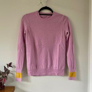 Everlane Pink Cashmere Crew Sweater